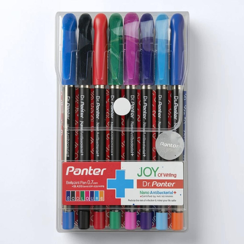 خودکار پنتر مدل  فوق روان نانو باکتروپاد  کد DP-105 بسته 8 عددی