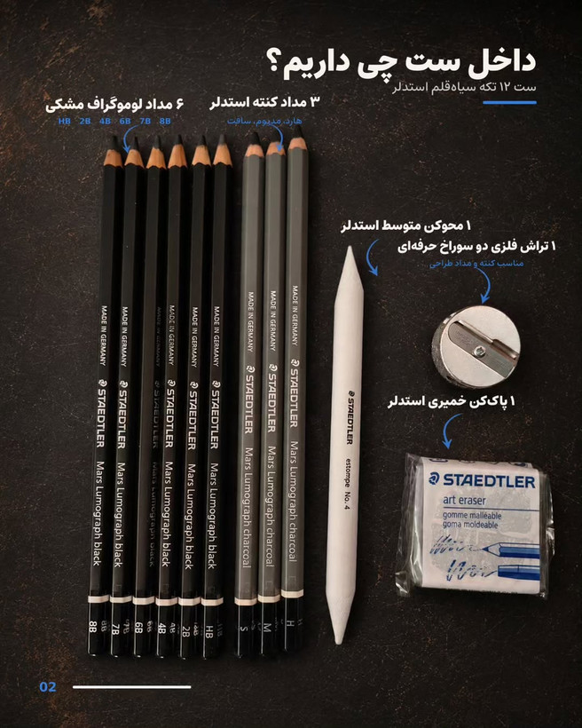 ست طراحی استدلر لوموگراف